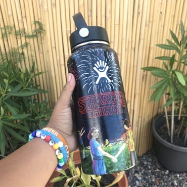 Stranger Things Hand Painted Hydro Flask